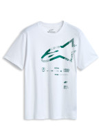 Triko GEOGRAFICA CSF, ALPINESTARS (bílá)