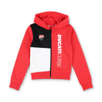 Mikina DUCATI CORSE dětská (červená,bílá)